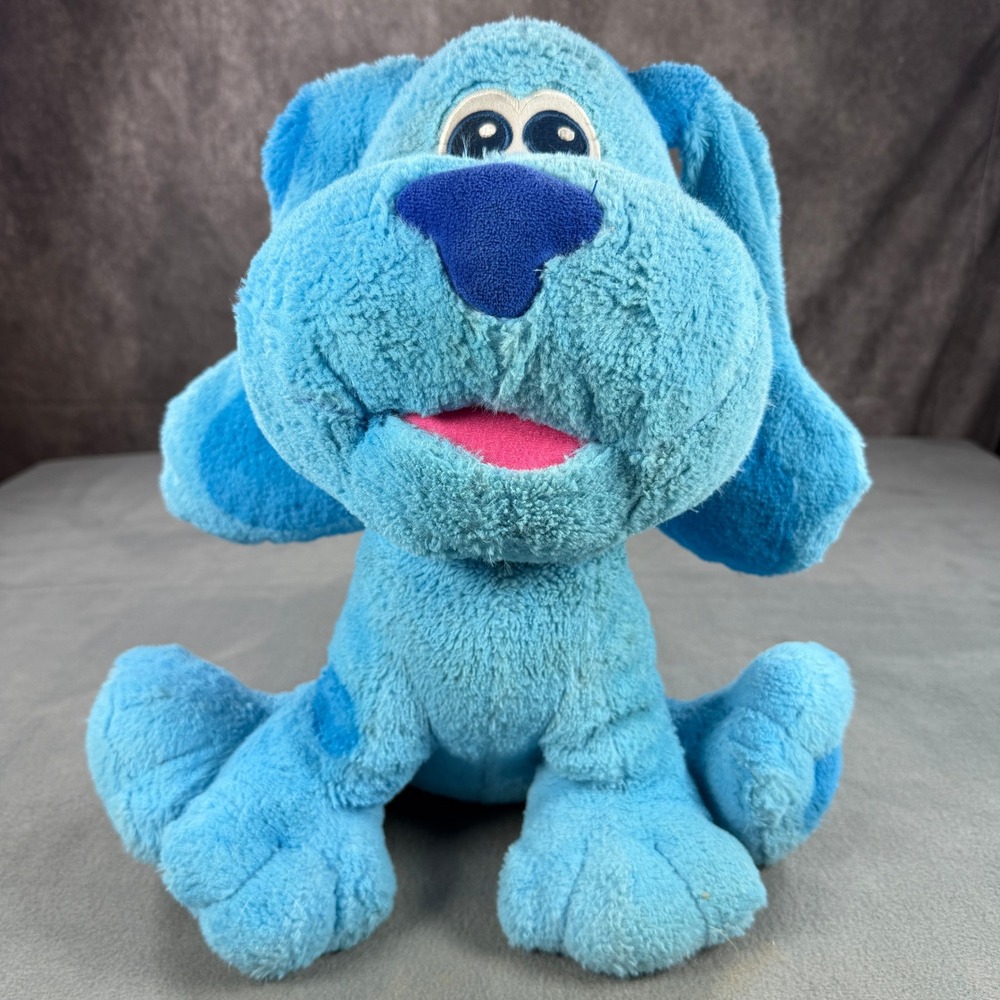 Nickelodeon Blues Clues & You! Blue Plush Puppy Dog Spotted 2020 Viacom 10 Inch